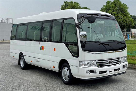 Toyota Coaster 11 kişilik turist otobüsü iş resepsiyon otobüsü benzinli arkadan çekişli 4×2 manuel şanzıman