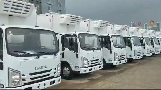 93KW 125HP Isuzu Soğutucu Van Dizel 4×2 Isuzu Dondurucu Kamyonet