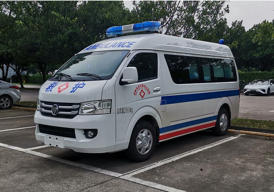 İyi bir fiyat. Futian Acil Tıbbi Hizmetler Ambulans 7 Koltuklu Arka Sürücü 4×2 çevrimiçi