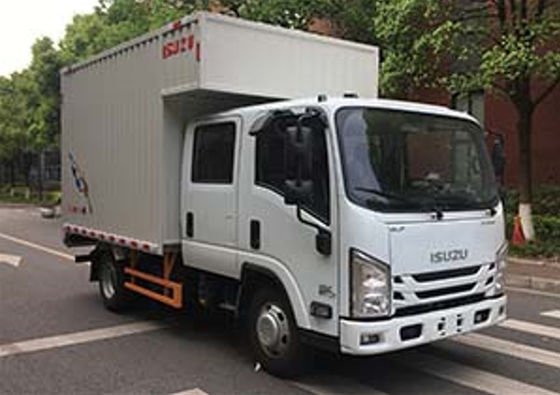 İyi bir fiyat. 5 kişilik yalıtımlı kamyon 126hp Isuzu Teslim Kamyonet El şanzımanı Yüksek kabin çevrimiçi