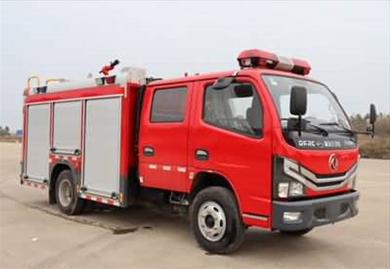 6.2m Yangın kurtarma kamyonları 140hp Dongfeng su tankeri Yangın kamyonu