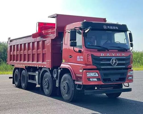 Dört Akslı Dizel 3 Koltuklu Kargo Çöp Kamyonu 20M2 8.9 Metre Arka Sürüş El Değiştirme 8×4