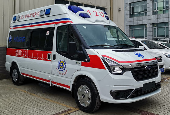 İyi bir fiyat. Dizel 4×2 Yeni Ford Ambulans Acil Serum Ambulans Beyaz çevrimiçi