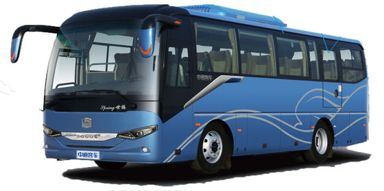 İyi bir fiyat. Mavi Dizel 31 kişilik 40 kişilik otobüs Trafik Otobüsü Arka Arka Sürüş 6×2 çevrimiçi