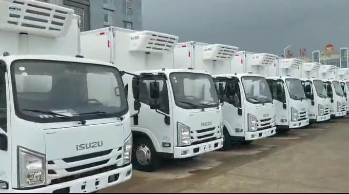 93KW 125HP Isuzu Soğutucu Van Dizel 4×2 Isuzu Dondurucu Kamyonet 1