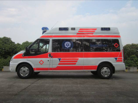 9 koltuklu Ford Transit Ambulans 6 koltuklu Medi Cal Ambulans Ön Arka Sürüş 4×2 3