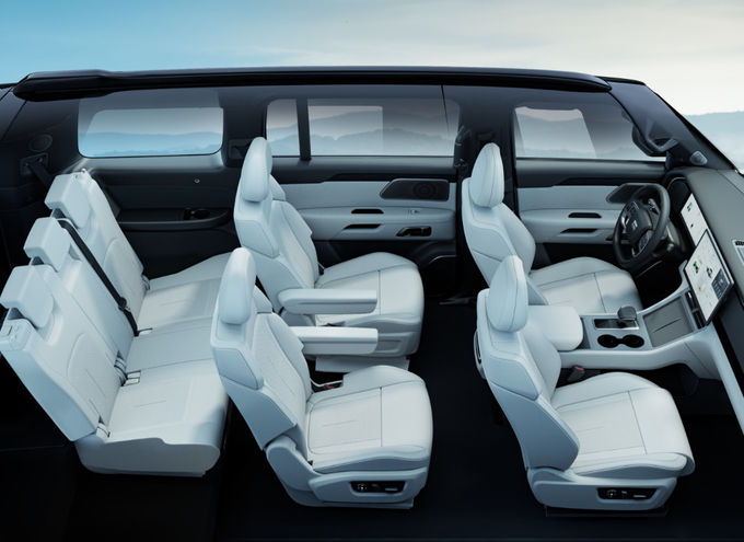 Plug In Extended Range Hibrit Araç Otomobil Büyük SUV Dört Tekerlekli Sürüş 12