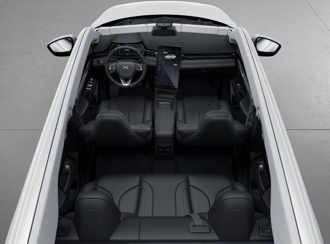 Xpeng G3 Suv Elektrikli EV Araç 5 Koltuklu İki Tekerlekli Sürüş 4×2 Beyaz Turuncu 7