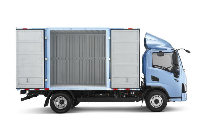 4.5t 4.2m Elektrikli Kamyonet 4x2 Otomatik Tamamen Elektrikli Kargo Kamyoneti 4