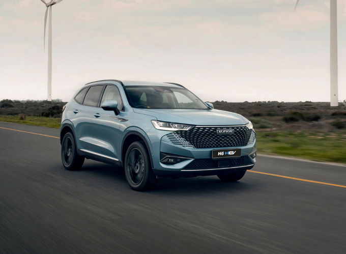Büyük Duvar Haval H6 Benzinli Arabalar Ön Tekerlek Sürüş Gümüş 3