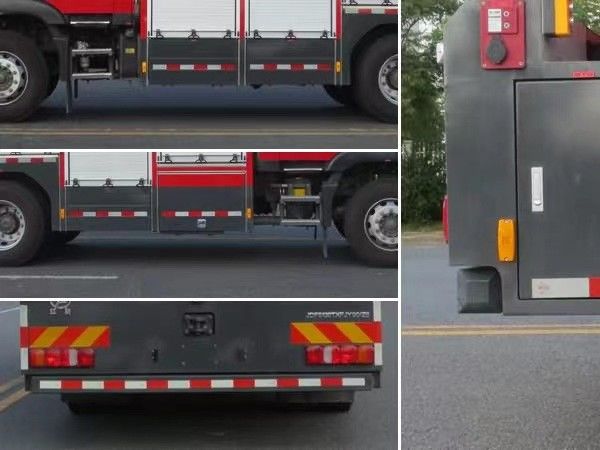 SINOTRUK acil kurtarma itfaiye aracı dizel arkadan çekişli motosiklet 6 koltuk 4 × 2 manuel şanzıman 3